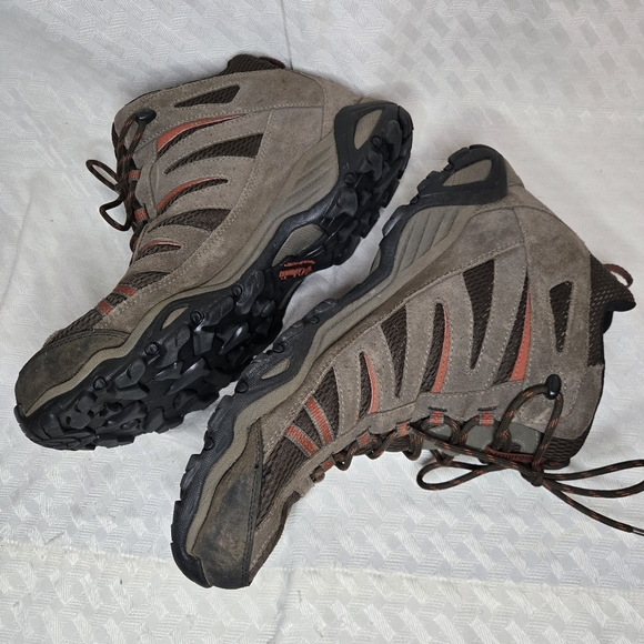 Columbia Men's Omni Grip Waterproof Brown Suede Ankle Hiking Boot Size 15 Wide - Picture 4 of 10